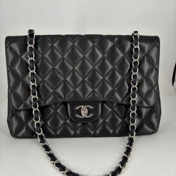 Chanel Classic Jumbo Single Flap SHW - Picture 1 of 9